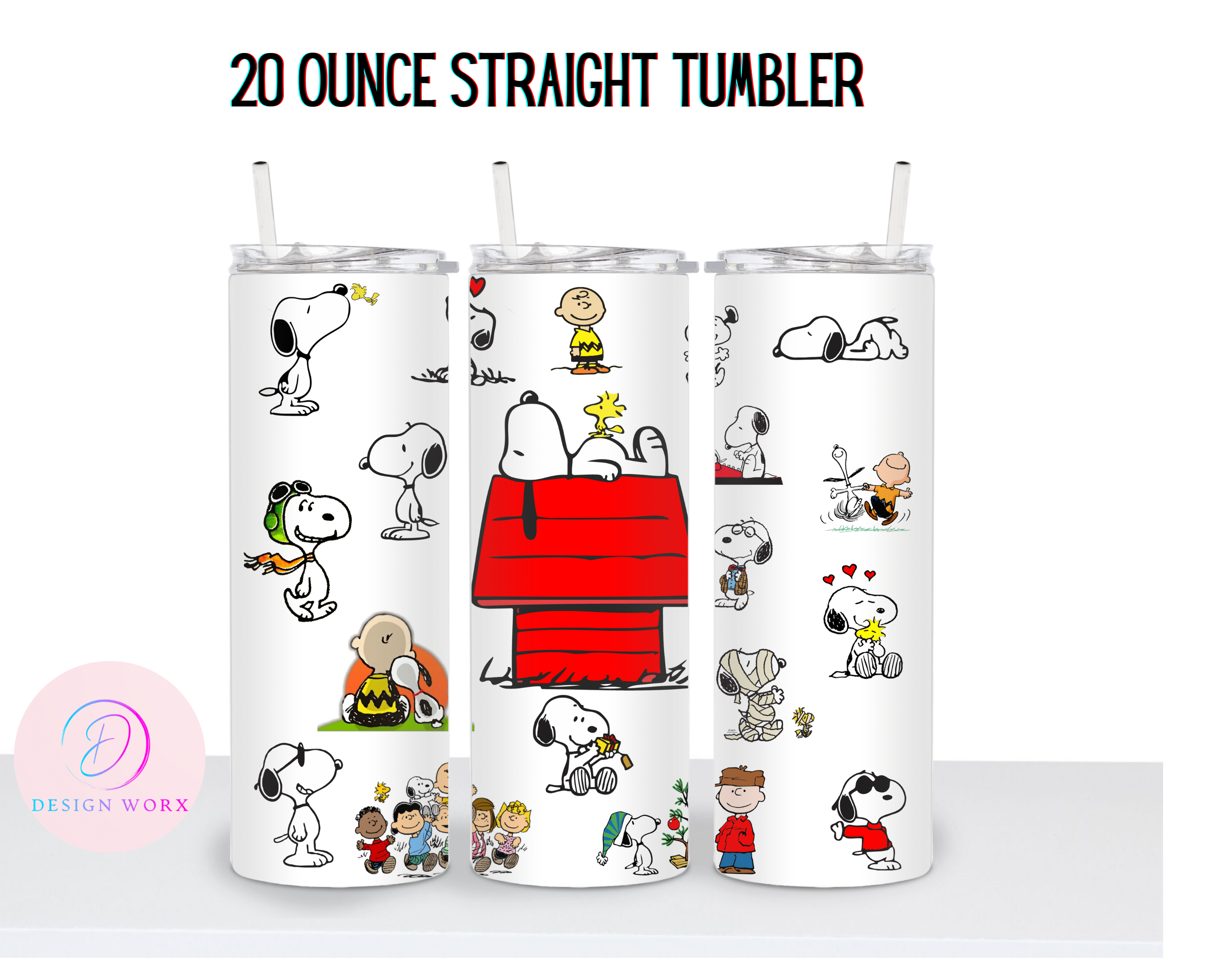 Snoopy Tumbler - Stainless Steel Tumblers 20oz, 30oz - MERRY